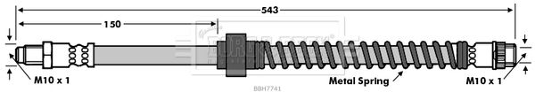 BORG & BECK Тормозной шланг BBH7741